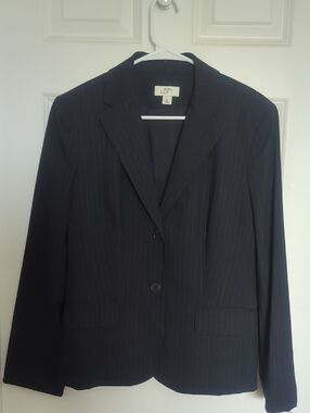 Ann Taylor LOFT Navy Pinstripe Women's Blazer